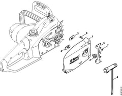 STIHL 12106401700 - Chain sprocket cover