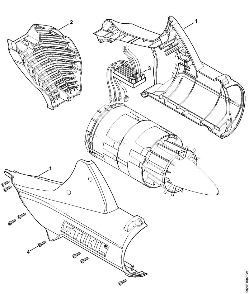 STIHL 48537004102 - Fan housing