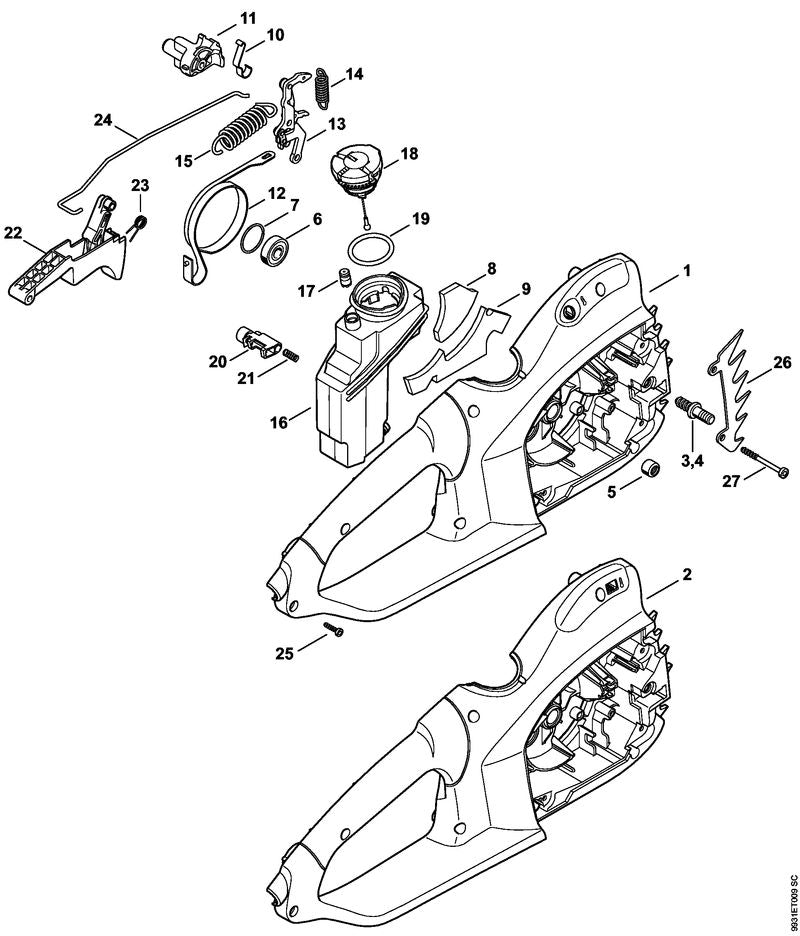 STIHL 12091605001 - Lever