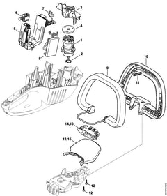 STIHL 48517901203 - Loop handle