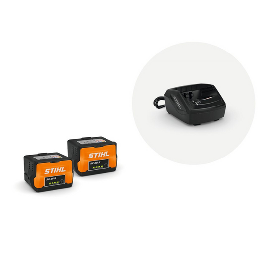 STIHL Kit de démarrage Plus - 2x batterie AK 30 S et 1x chargeur standard AL 101