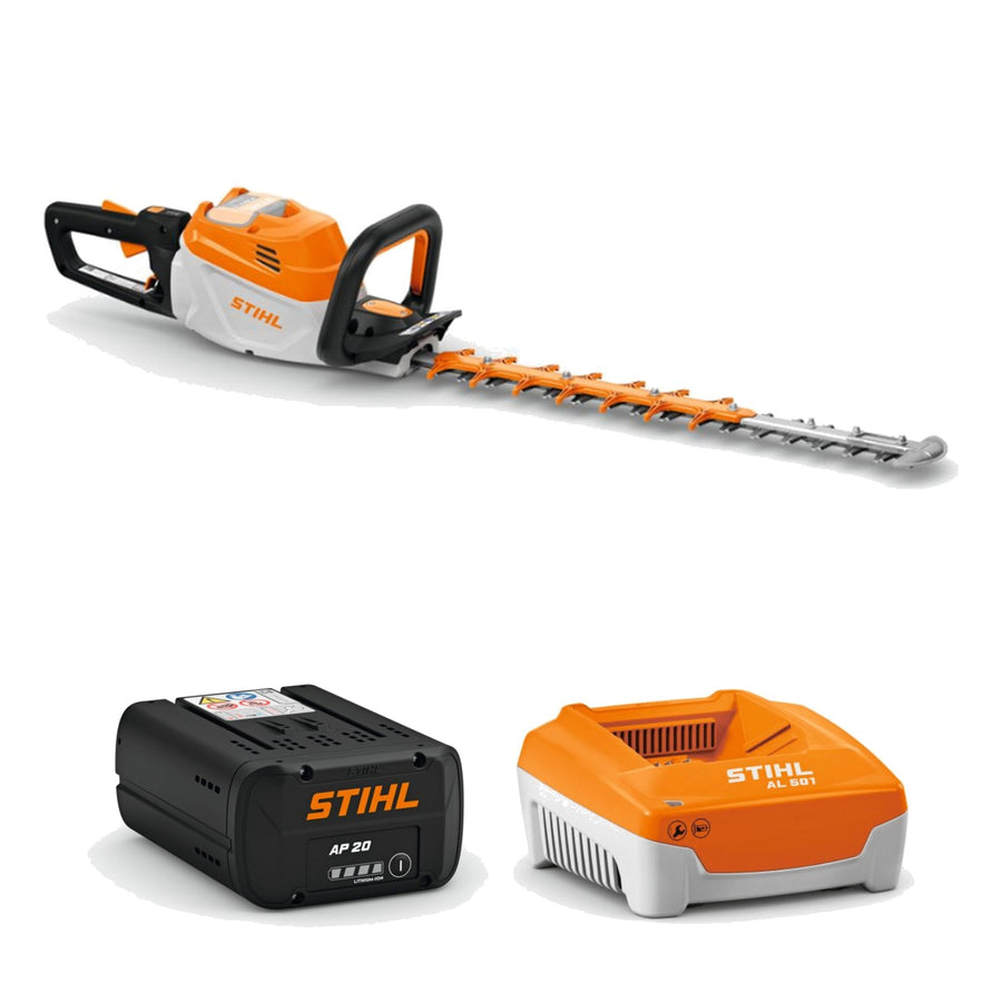STIHL taille-haies à batterie HSA 140 R 60 cm + batterie AP 20 + chargeur rapide AL 501 | Pack