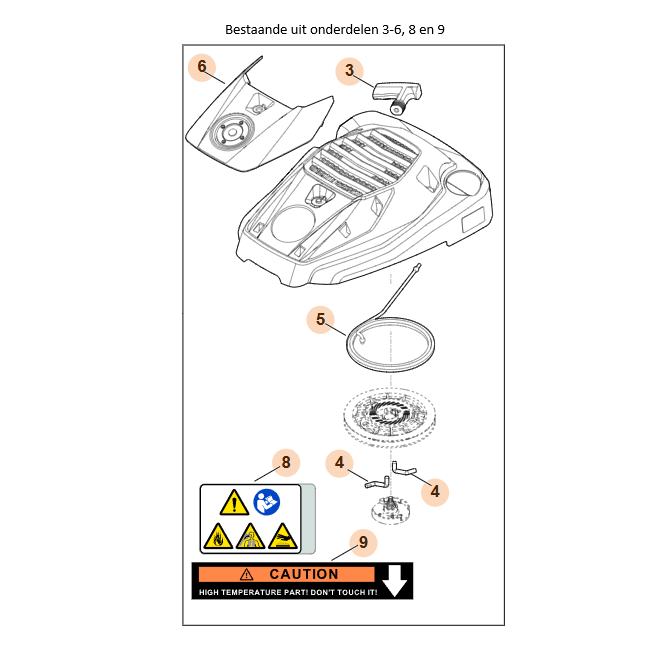 STIHL 00000820446 - Cover (starting system)