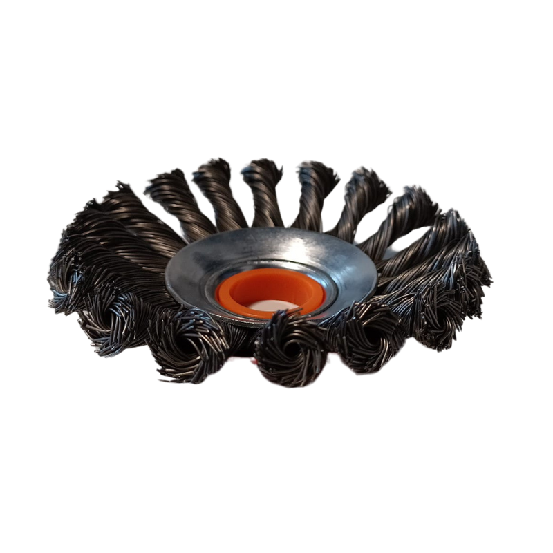 AgroTech Brosse désherbeuse acier Ø10 cm - 20 / 25,4 mm