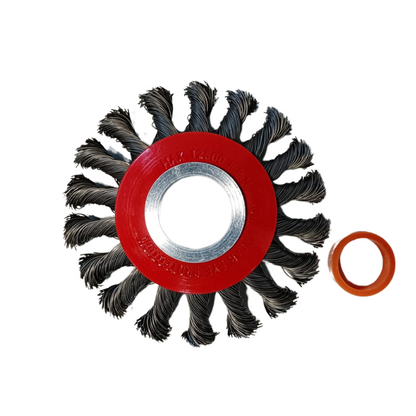 AgroTech Brosse désherbeuse acier Ø10 cm - 20 / 25,4 mm