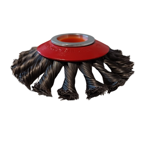 AgroTech Brosse désherbeuse acier Ø10 cm - 20 / 25,4 mm