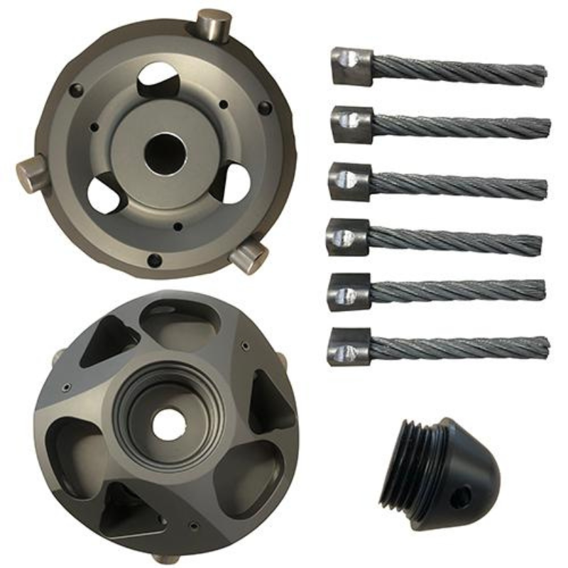 Armigo Multiplo Kit brosse désherbante (batterie) pour débroussailleuses – brosses 8 mm