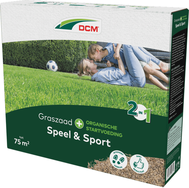 DCM Semences de gazon Plus Jeux & Sport – 1,5 kg (75 m²)