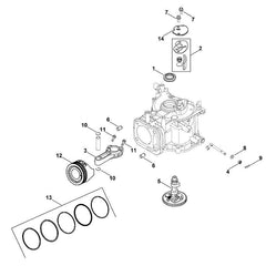 STIHL 00020071007 - Piston ring set