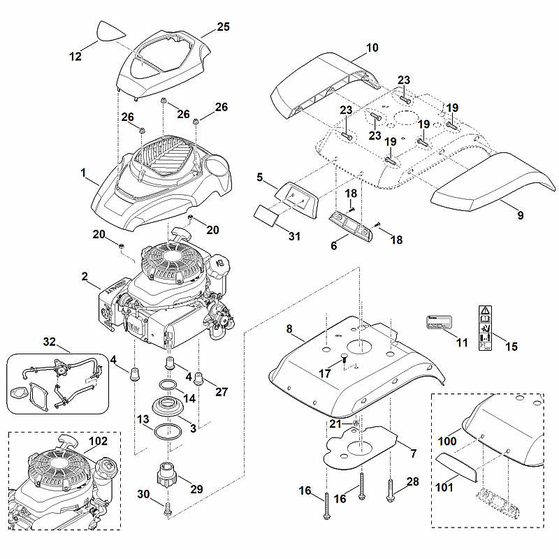 STIHL 00020071019 - Conversion kit (petrol pump)