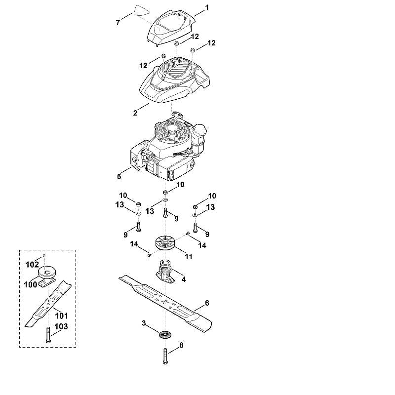 STIHL Lame (OEM 6371-702-0101)