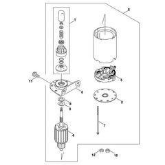 STIHL 00016003700 - Starter pinion assy