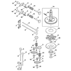 STIHL 00010251700 - Valve spring retainer