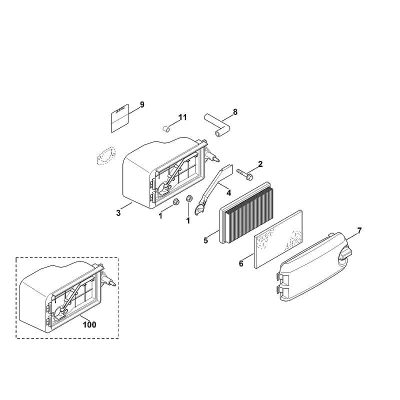 STIHL 00021202702 - Filter housing