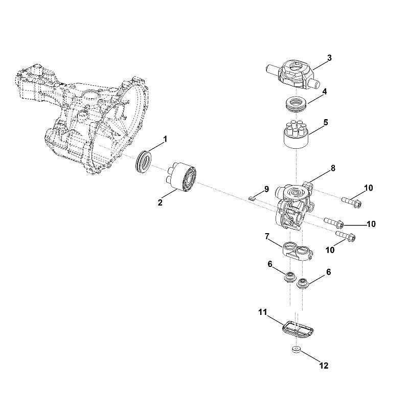 STIHL 00126403001 - Pump housing assembly