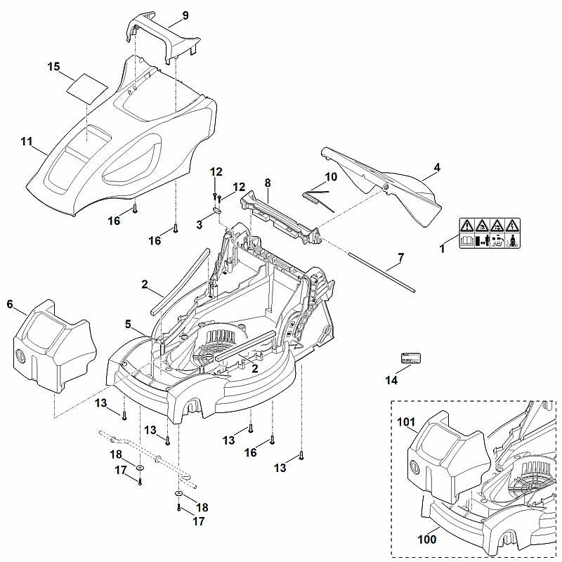 STIHL 00009677309 - Warning note
