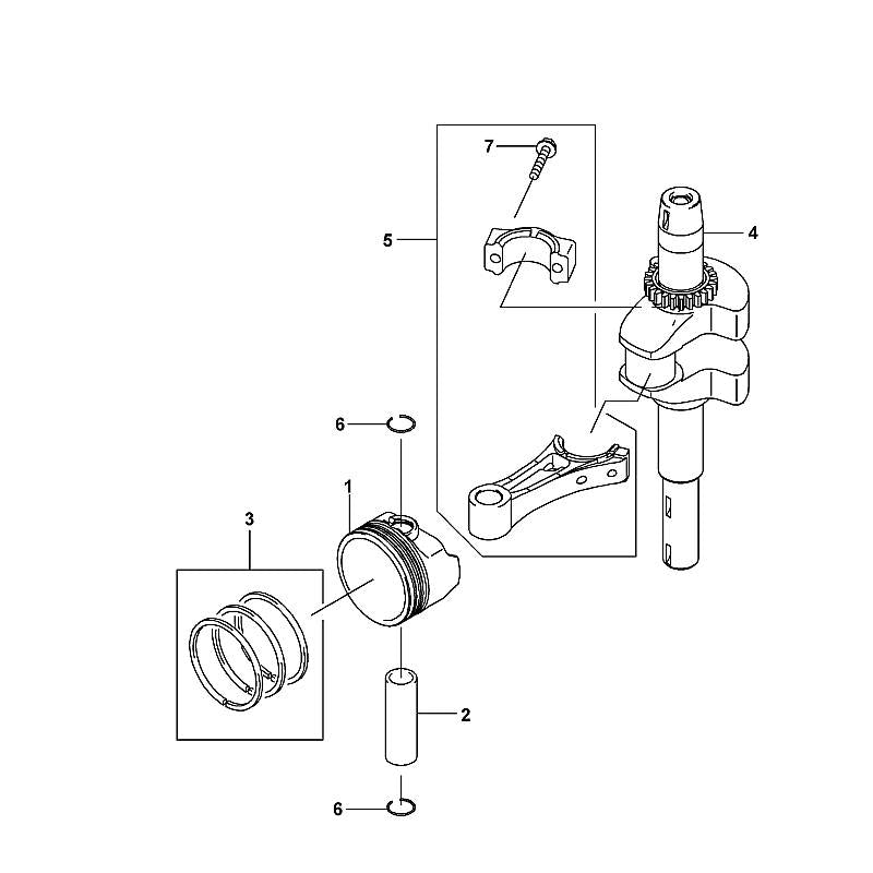 STIHL 00010300403 - Crankshaft