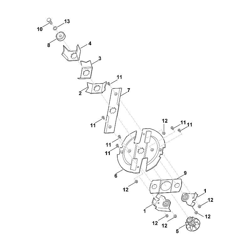 STIHL Couteau combiné (OEM 6011-702-5100)
