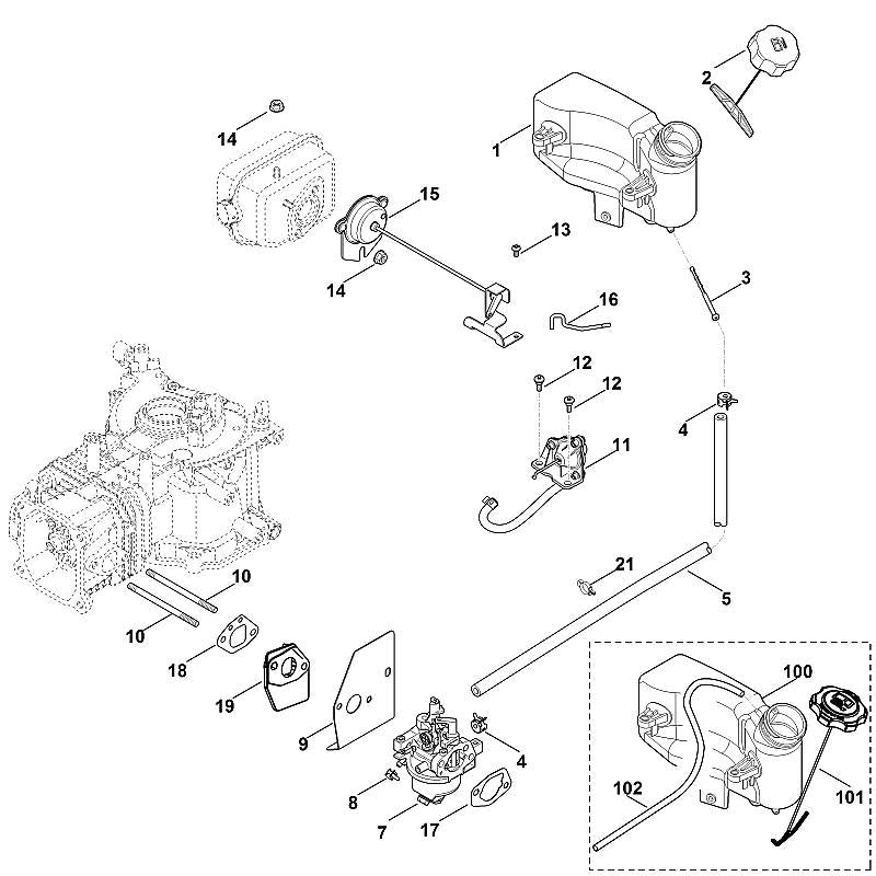 STIHL 00023510500 - Tank housing