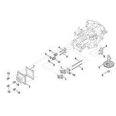 STIHL 00040253000 - Spring retainer plate