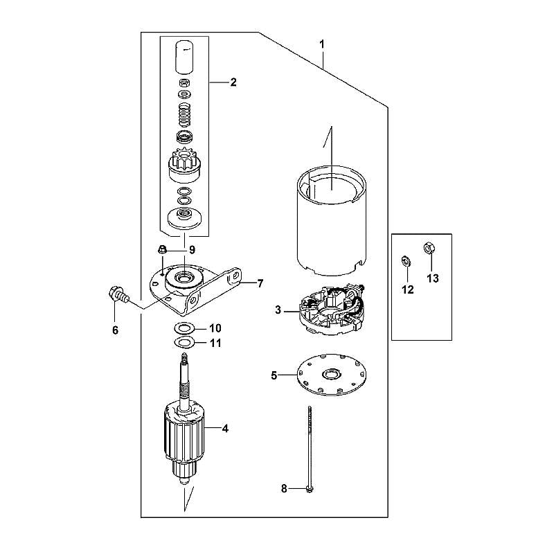 STIHL 00016003802 - Electric starter assy