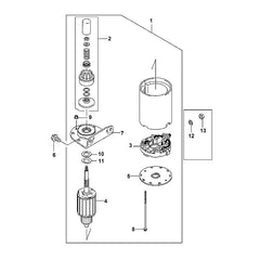 STIHL 00016003702 - Starter pinion assy