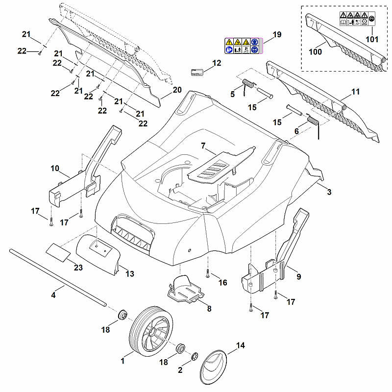 STIHL 00009677208 - Warning note