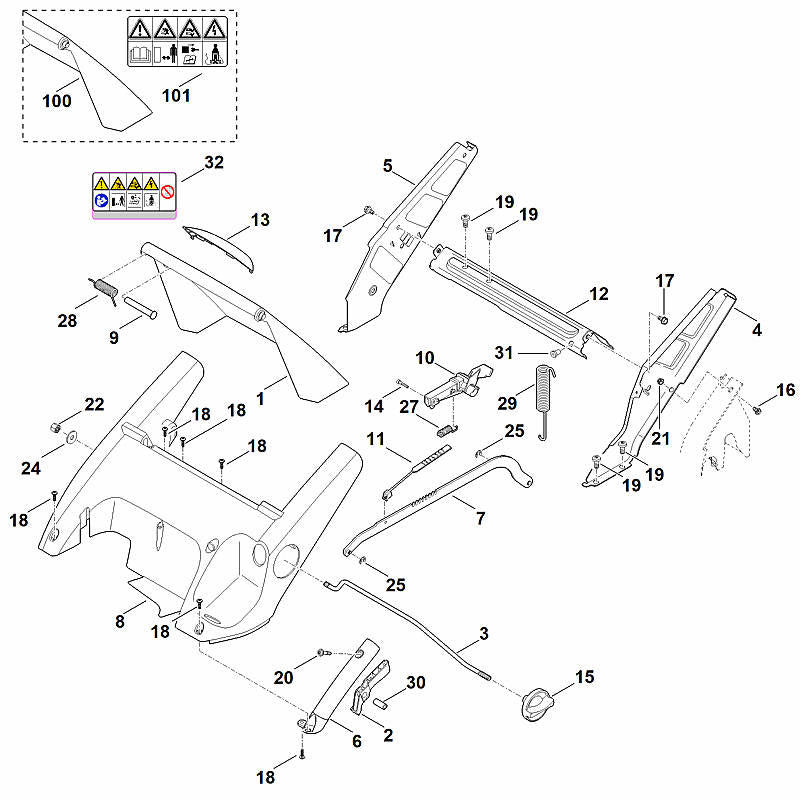 STIHL 00009677408 - Warning note