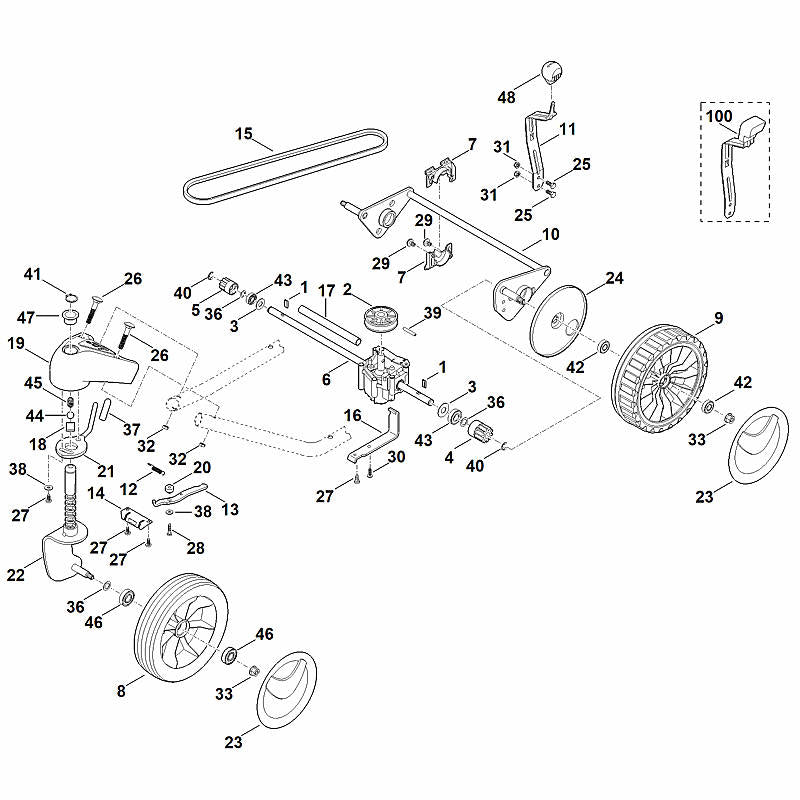 STIHL 00009898100 - Handle