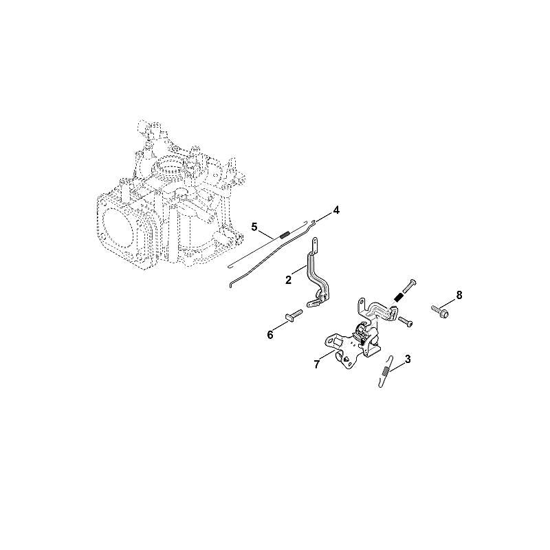 STIHL 00021801803 - Throttle control assy.