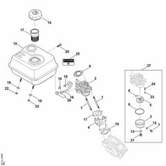 STIHL 00040071800 - Repair kit (tank)