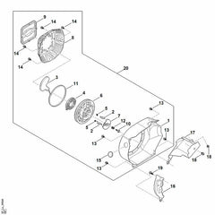 STIHL 00041904001 - Rewind starter assy.