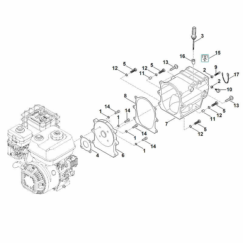 STIHL 00040071604 - Set of gaskets (Gear box)