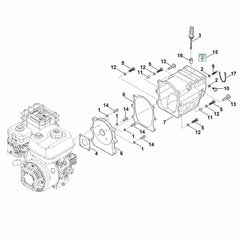 STIHL 00040071604 - Set of gaskets (Gear box)