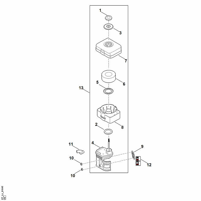 STIHL 00041241801 - Holder (air filter)