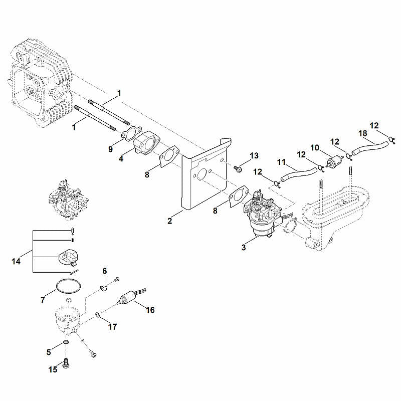 STIHL 00041205102 - Magnetic valve