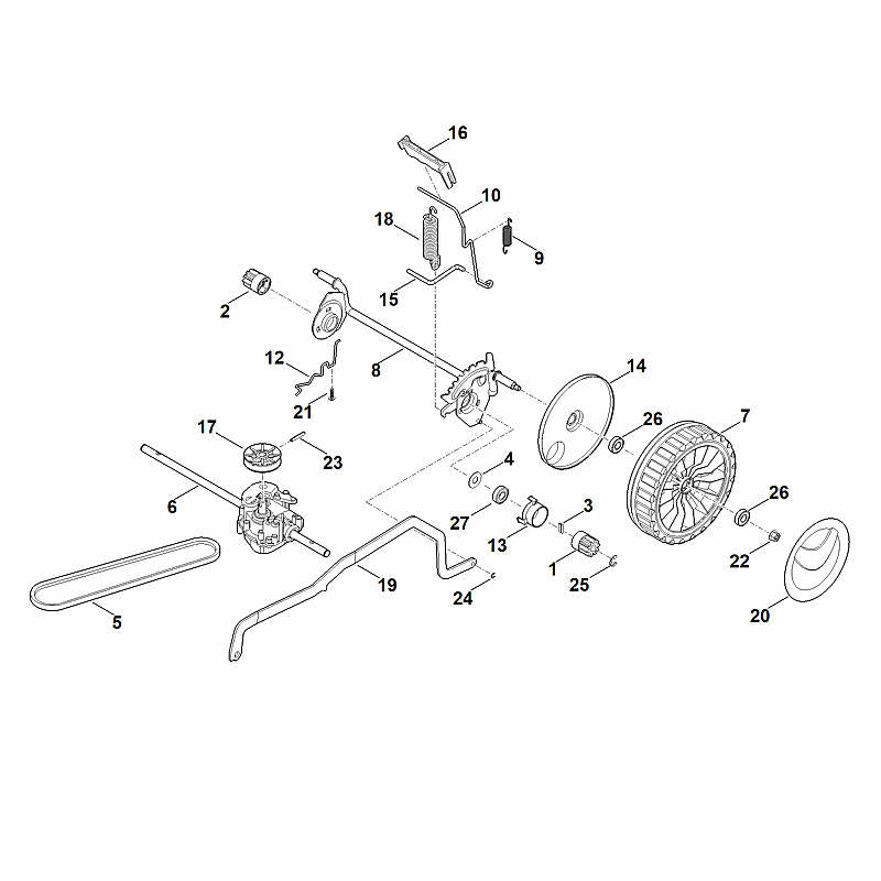 STIHL 00007000415 - Drive wheel 200