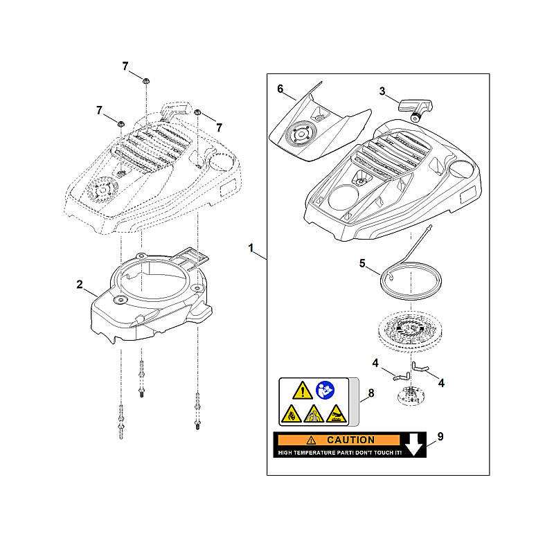 STIHL 00040841003 - Fan housing