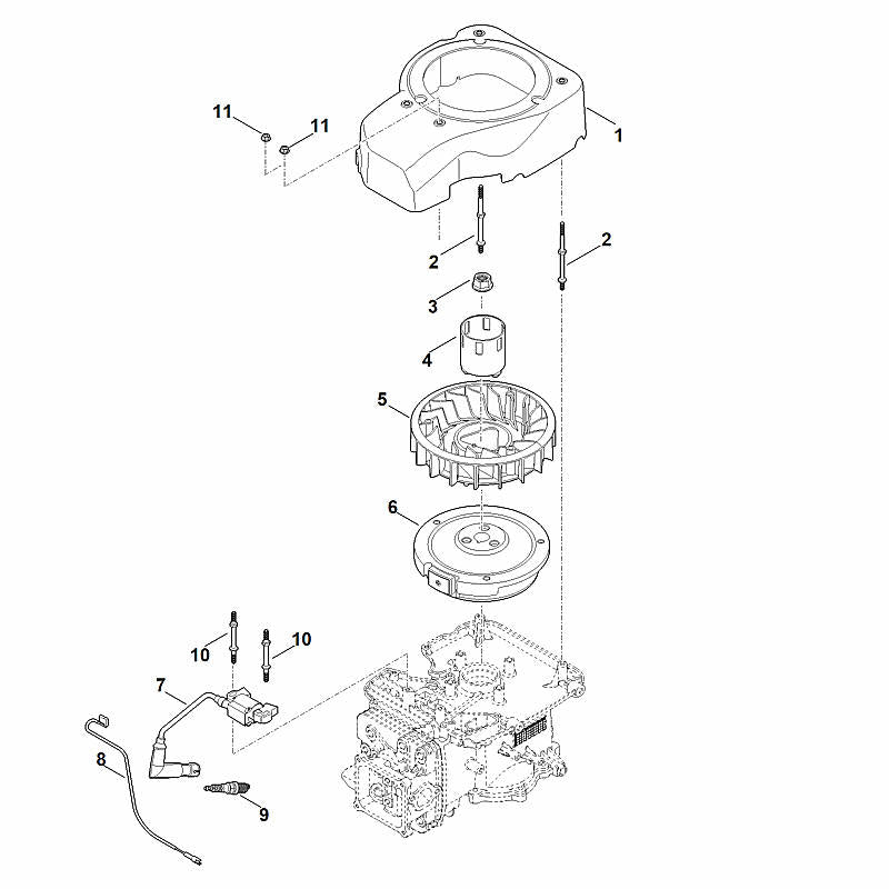STIHL 00040846100 - Nut