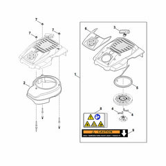 STIHL 00000800402 - Cover (starting system)