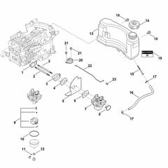 STIHL 00043500405 - Fuel tank