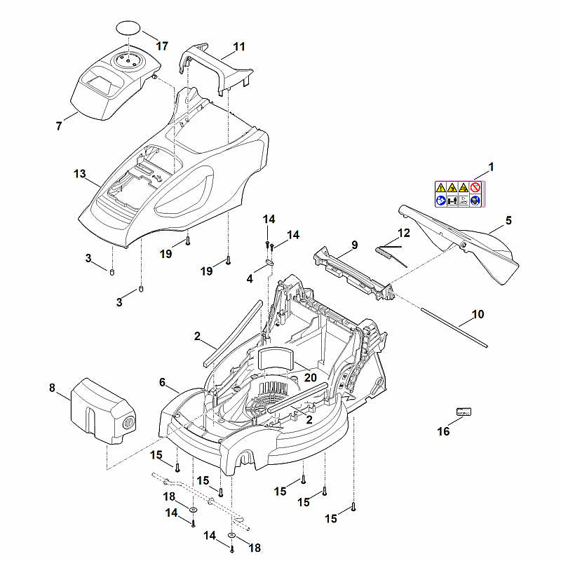 STIHL 00009676747 - Warning note