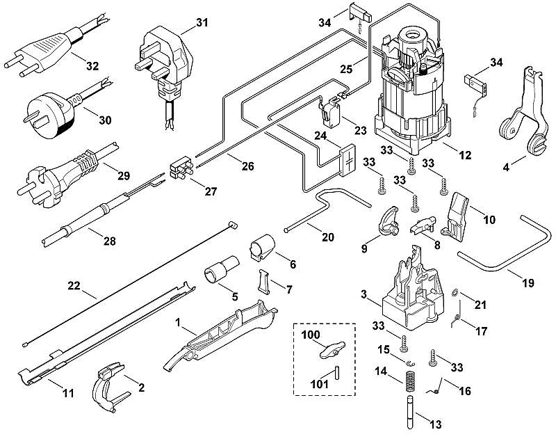 STIHL 48124350302 - Switch