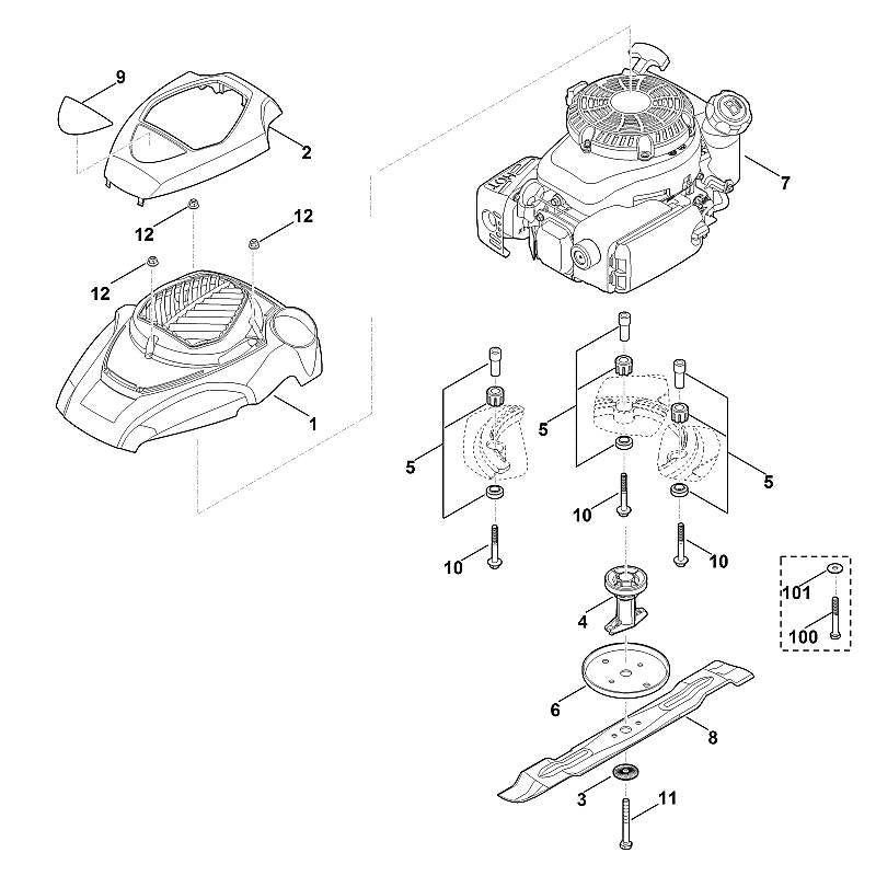 STIHL 00000820424 - Cover, lower section
