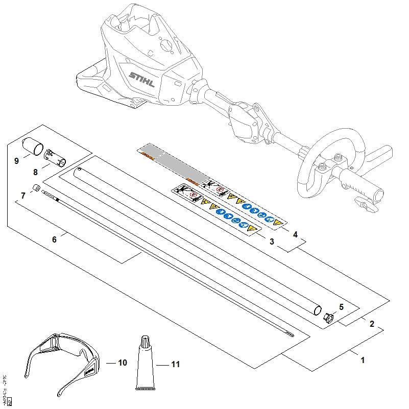 STIHL 41407103225 - Drive shaft