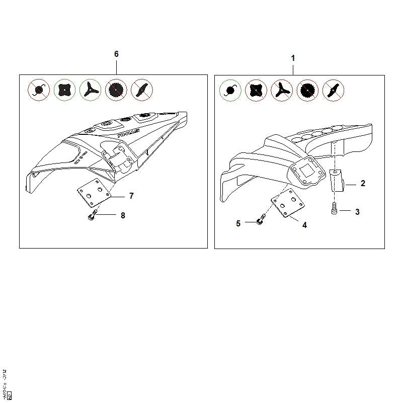 STIHL 41807163100 - Backing plate