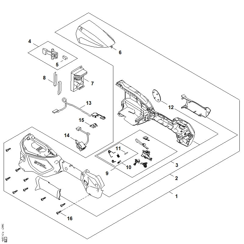 STIHL 48594300500 - Switch