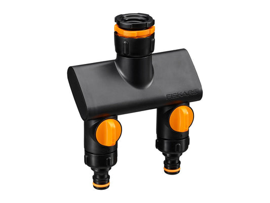 FISKARS Raccord de robinet répartiteur d’eau 2 voies On/Off