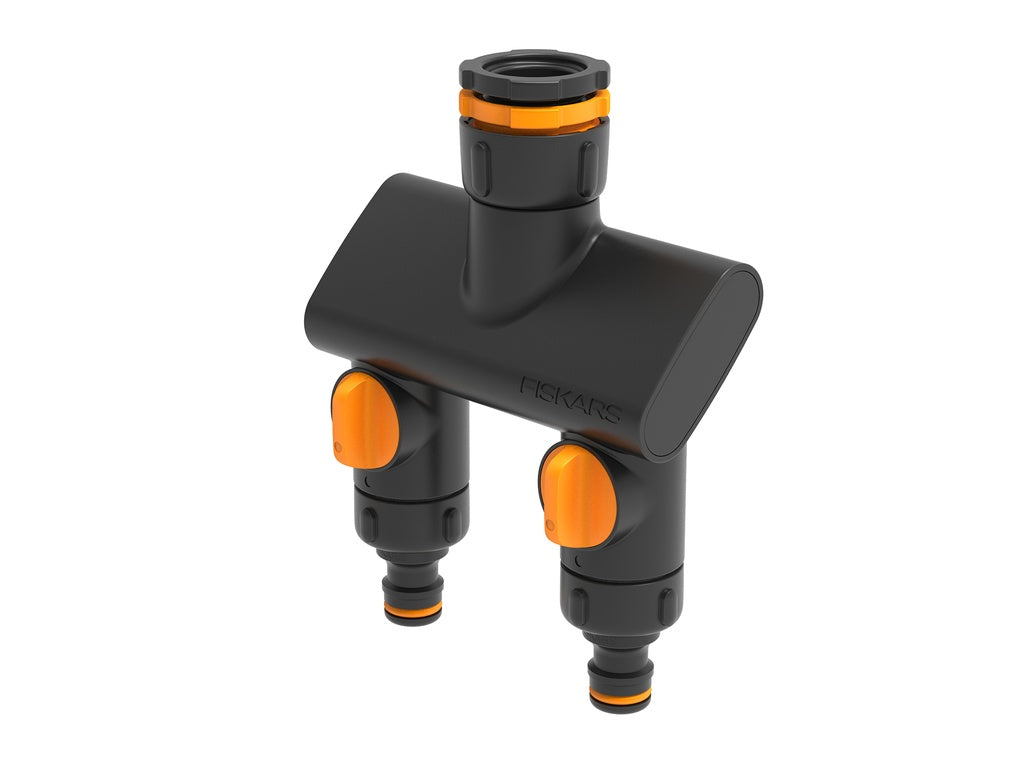 FISKARS Raccord de robinet répartiteur d’eau 2 voies On/Off