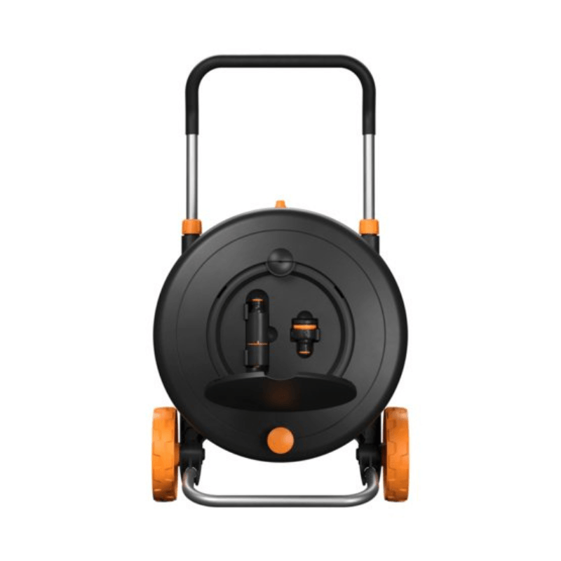 Fiskars Dévidoir d'arrosage M avec roues, tuyau 20 m inclus